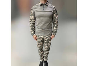 Військова форма COMBAT (убакс і штани), бавовна, піксель НАТО, розмір XL, тактична форма