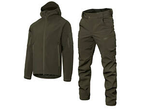 Военный штормовой ветро-влагозащитный костюм Softshell Gen.II (Оливковый) XXL