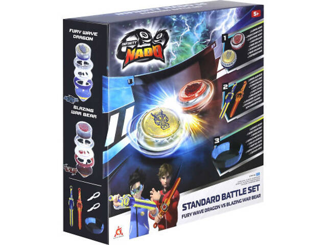 Волчок Auldey Infinity Nado VI Battle Set Fury Wave Dragon vs Blazing War Bear (EU654181) - Фото 5