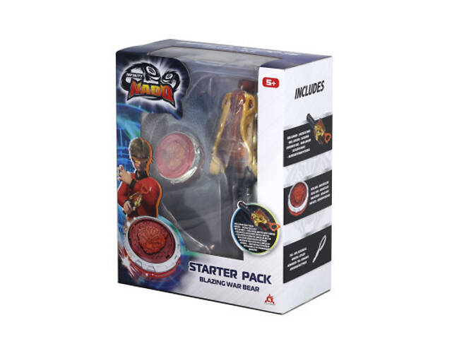 Волчок Infinity Nado VI серія Starter Pack Blazing War Bear Палаючий Бойовий Ведмідь (EU654112) - Фото 1