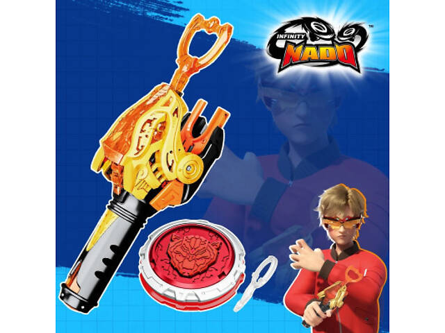 Волчок Infinity Nado VI серія Starter Pack Blazing War Bear Палаючий Бойовий Ведмідь (EU654112) - Фото 6