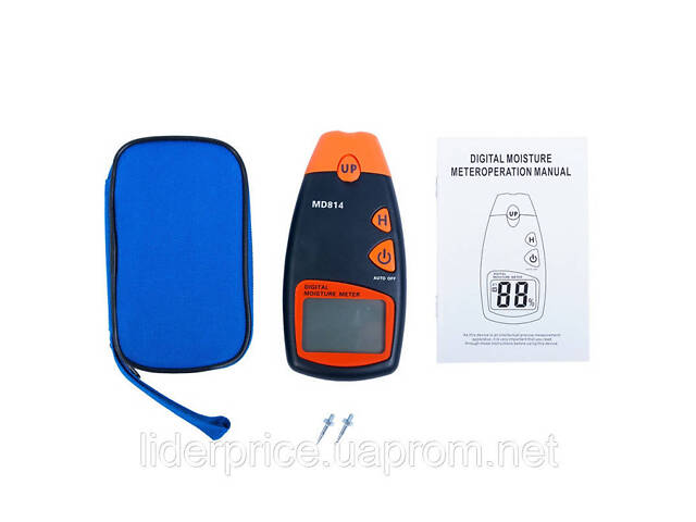 Влагомер древесины, бумаги игольчатый MD-814 (5...40%) - Фото 5