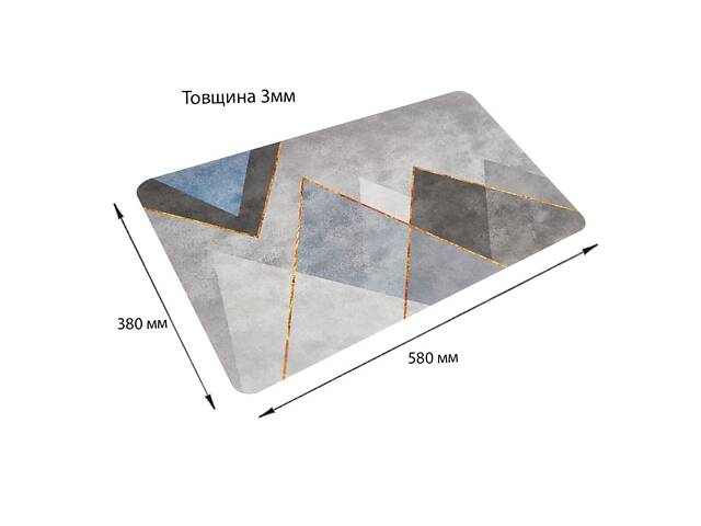 Вологопоглинаючий килимок 38х58х3мм (D) SW-00001560 - Фото 3