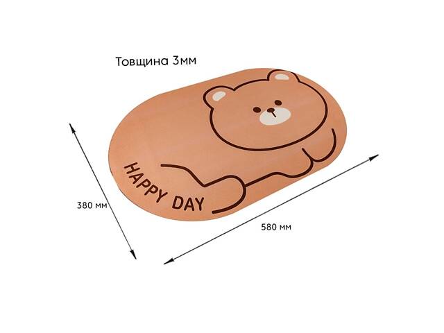 Вологопоглинаючий килимок 38х58х3мм (D) SW-00002556 - Фото 3