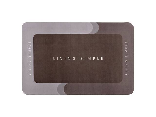 Вологопоглинаючий килимок 38х58х3мм 'Жити просто' (D) SW-00001572 - Фото 1