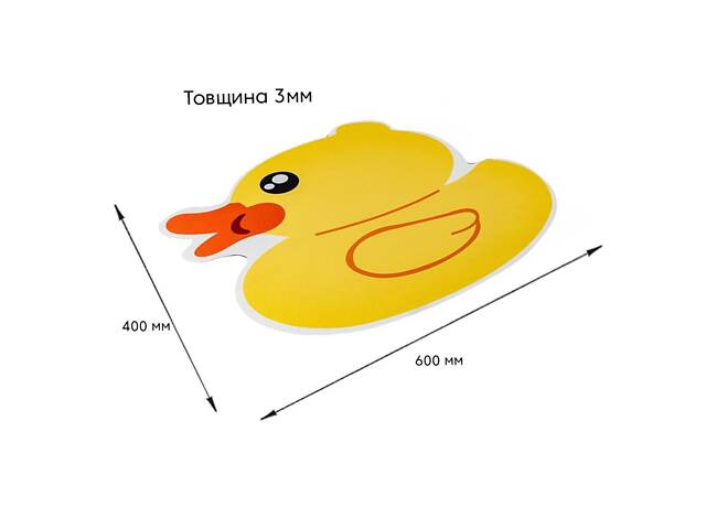 Вологопоглинаючий килимок 40х60х3мм Качечка SW-00002561 - Фото 3