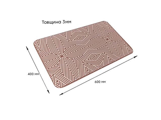 Вологопоглинаючий килимок 40х60х3мм SW-00002554 - Фото 3