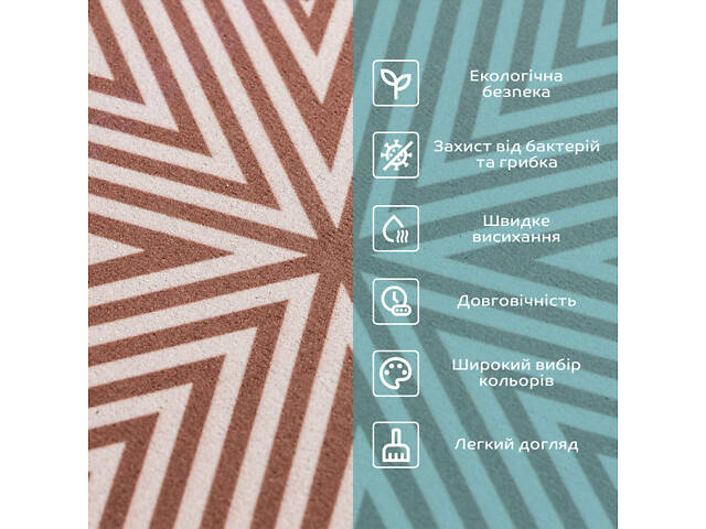 Вологопоглинаючий килимок 40х60х3мм SW-00002554 - Фото 4