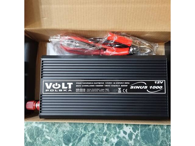 Volt Polska Sinus інвертор (500/1000W) 12/230V в ідеальному стані! - Фото 3