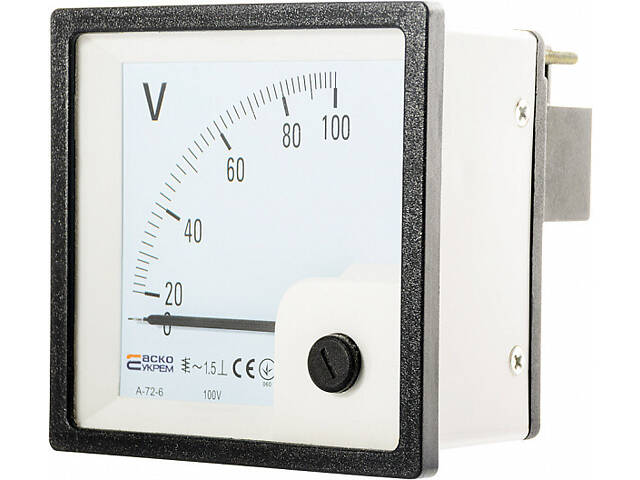 Вольтметр 100V AC 72x72мм [A0190010064] A-72-6 АСКО - Фото 2