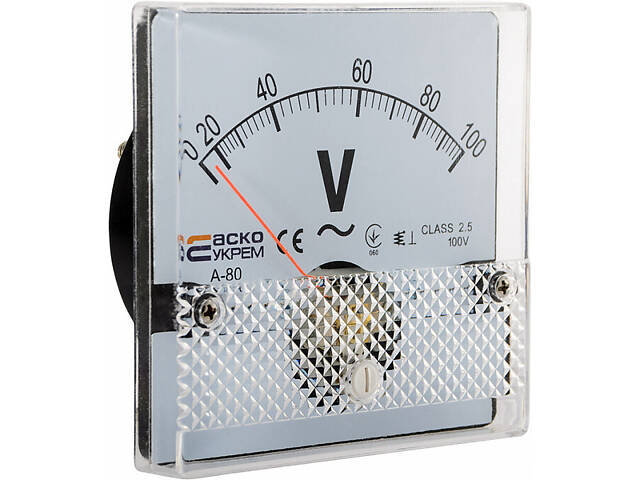Вольтметр 100V AC 80x80мм [A0190010056] А-80 АСКО - Фото 4