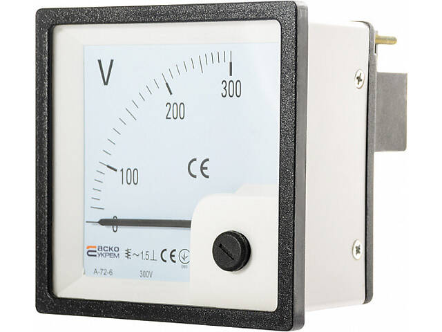 Вольтметр 300V AC 72x72мм [A0190010065] A-72-6 АСКО - Фото 2