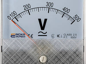 Вольтметр 500V AC 80x80мм [A0190010058] А-80 АСКО
