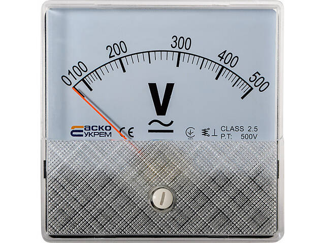 Вольтметр 500V AC 80x80мм [A0190010058] А-80 АСКО - Фото 1