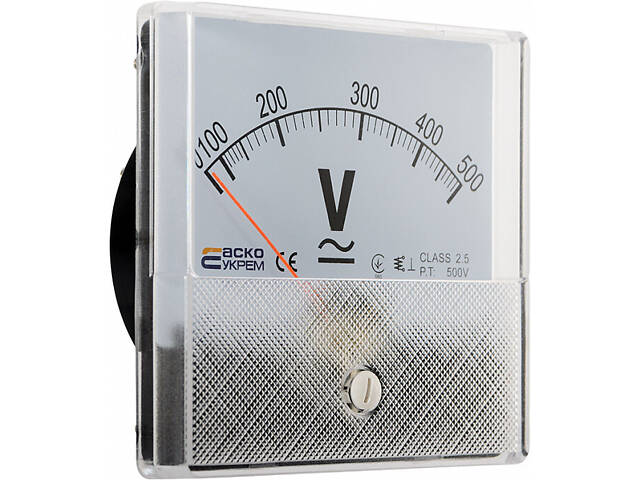 Вольтметр 500V AC 80x80мм [A0190010058] А-80 АСКО - Фото 4