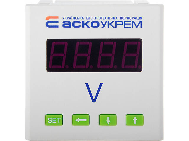 Вольтметр цифровий 600V AC 80x80мм [A0190010120] ЦВ-8 АСКО - Фото 1