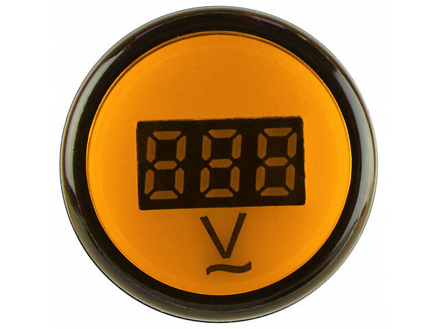 Вольтметр цифровий 80-500V AC жовтий [A0190010012] AD22-22DVM АСКО - Фото 3