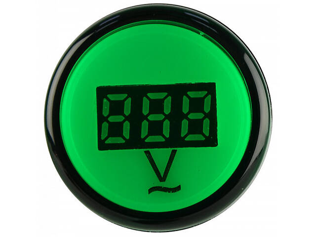 Вольтметр цифровий 80-500V AC зелений [A0190010011] AD22-22DVM АСКО - Фото 3
