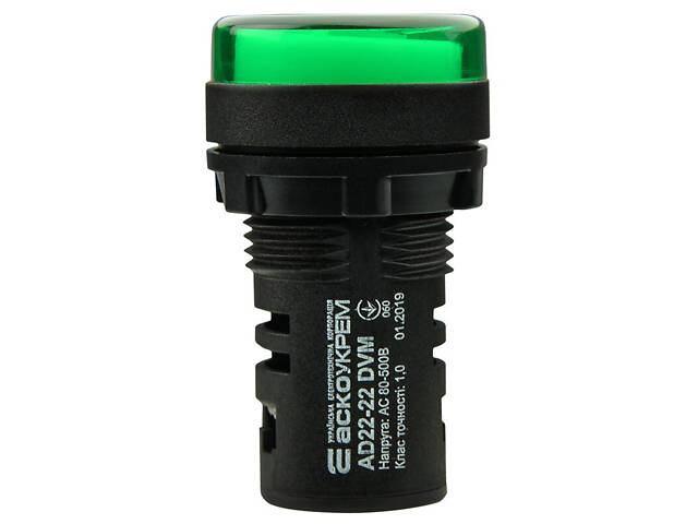 Вольтметр цифровий 80-500V AC зелений [A0190010011] AD22-22DVM АСКО - Фото 4