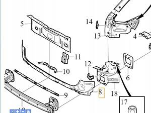 VOLVO XC40 C40 Підсилення заднього панель OE 31698225