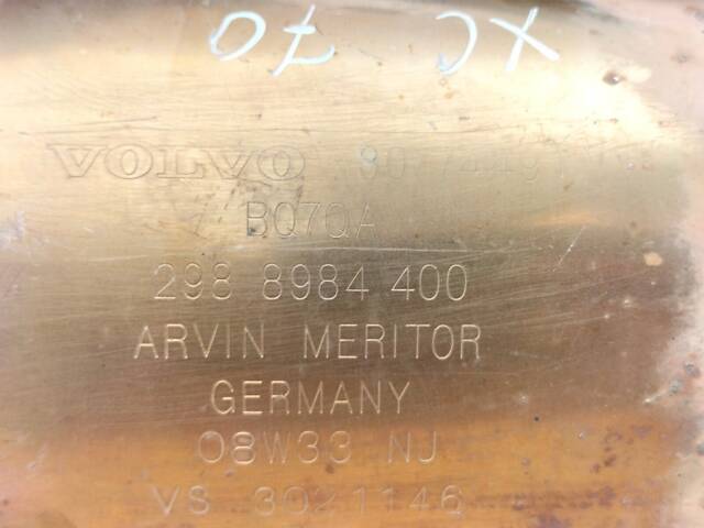 Volvo XC70 II 2007-2016 2.4D V70 III S80 II Катализатор гофра 30774491 - Фото 7