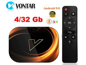 Vontar X3 4/64GB AndroidTV Amlogic S905X3 смарт тв-приставка tv box