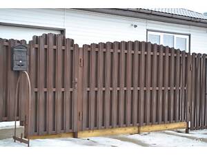 Ворота розпашні з ковкою. Ковані козирки та навіси від виробника