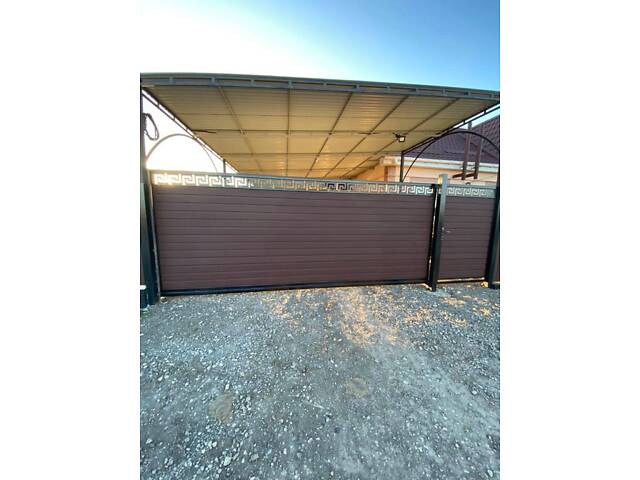 Ворота и заборы • Навесы для авто • Металлические конструкции • Ангары • Беседки - Фото 18