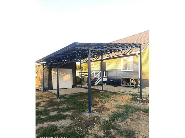 Ворота и заборы • Навесы для авто • Металлические конструкции • Ангары • Беседки - Фото 23