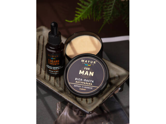 Віск для волосся Mayur Для стайлінгу бороди та волосся 50 мл (4820230952872) - Фото 2