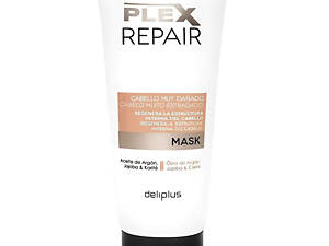 Восстанавливающая маска Deliplus для сухих и поврежденных волос с экстрактом арганы и жожоба 200мл Plex Repair Deliplus