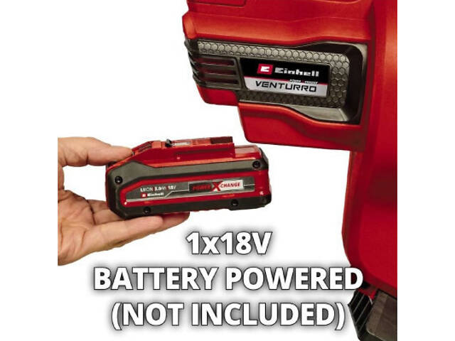 Повітродувка Einhell VENTURRO 18/210, 18В, PXC, 500 м³/год, 45 л, 2.95 кг (без АКБ і ЗУ) (3433625) - Фото 5