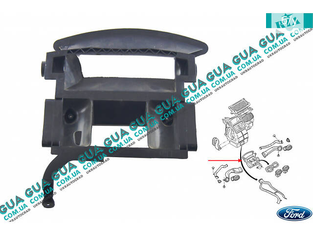 Воздуховод отопителя / печки ( дефлектор ) 98AB18D405AH Ford / ФОРД FOCUS I 1998-2004 / ФОКУС 1 98-04