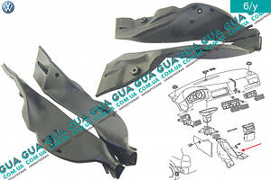 Воздуховод отопителя / печки салона  1J0819803A Skoda / ШКОДА OCTAVIA 1996-, VW / ВОЛЬКС ВАГЕН BORA 1998-2005 / БОРА 98-