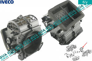 Воздухозаборник / заслонка подачи воздуха на печку ( под сервопривод ) 123821700 Iveco / ИВЕКО DAILY III 1999-2006 / ДЭЙ