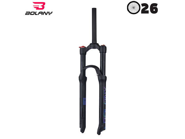 Повітряна вилка Bolany Solo Air 26' 32 FKA-004, хід 120mm, Lock-out, Rebound, Чорна - Фото 1