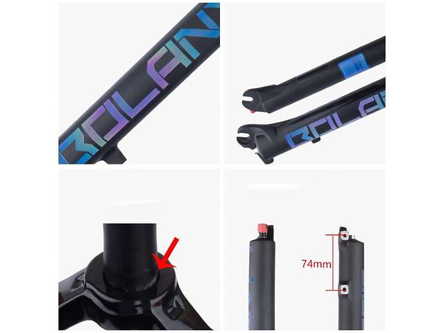 Повітряна вилка Bolany Solo Air 26' 32 FKA-004, хід 120mm, Lock-out, Rebound, Чорна - Фото 8