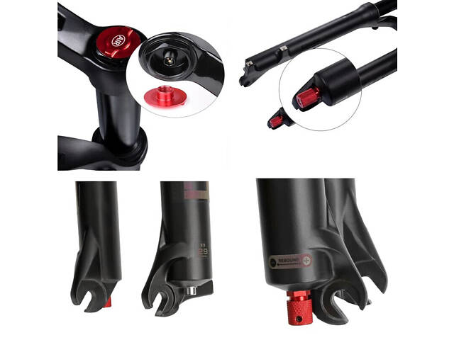 Повітряна вилка Bolany Solo Air 26' 32 FKA-004, хід 120mm, Lock-out, Rebound, Чорна - Фото 9