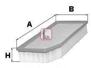 Повітряний фільтр SOFIMA S3366A на VOLVO XC90 I універсал
