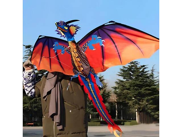 Повітряний змій Дракон 3D RESTEQ — яскравий кайт для активного відпочинку на природі - Фото 5