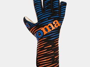 Воротарські рукавиці Joma GK-PANTHER Синій Помаранчевий 12 (401182.308 12)