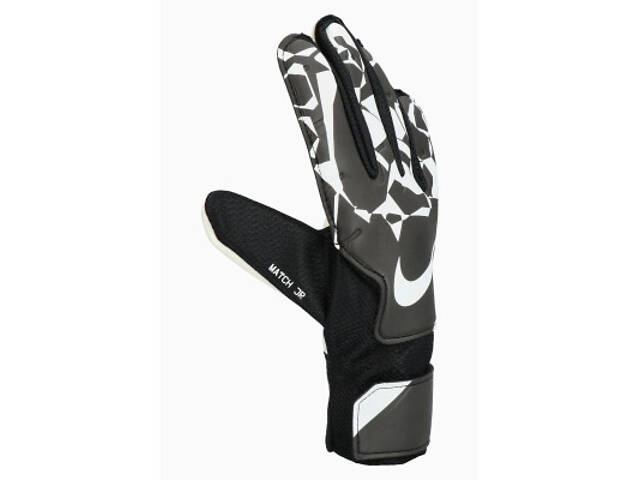 Воротарські рукавички Nike NK GK MATCH JR - HO24 (HQ0258-010) дит 6 (17.6 см) Чорно/білі (197600447523) - Фото 2