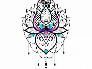 Временная татуировка 'Лотос' А5