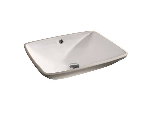 Врізна раковина під стільницю EGE Vitrifiye Pinara 565x170x430мм (91561) Білий - Фото 1