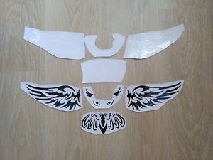 Наклейка на авто Сова на задній значок автомобіля для Mazda 2, 3, 5, 6, CX-3, CX-5, CX-7, MX-3