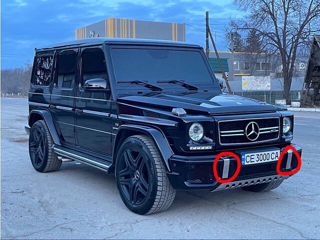 Вставки из нержавейки в бампер (2 шт, AMG) для Mercedes G сlass W463 1990-2018 гг - Фото 2