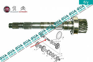 Вторичный вал КПП 9790441008 Citroen / СИТРОЭН JUMPY 1995-2004 / ДЖАМПИ 1, Citroen / СИТРОЭН JUMPY II 2004-2006 / ДЖАМПИ