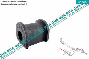 Втулка/подушка стабілізатора заднього D19 ( 1шт. ) 1150451400 VW/ВОЛЬКС ВАГЕН CADDY III 2004-/КАДДІ 3 04-