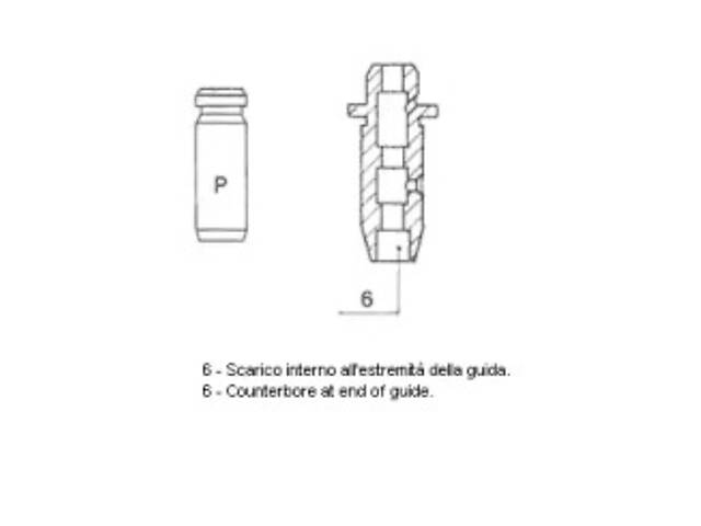 Втулка клапана направляющая