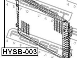 Втулка кріплення радіатора HYUNDAI TUCSON (JM) 2004-2010 г.